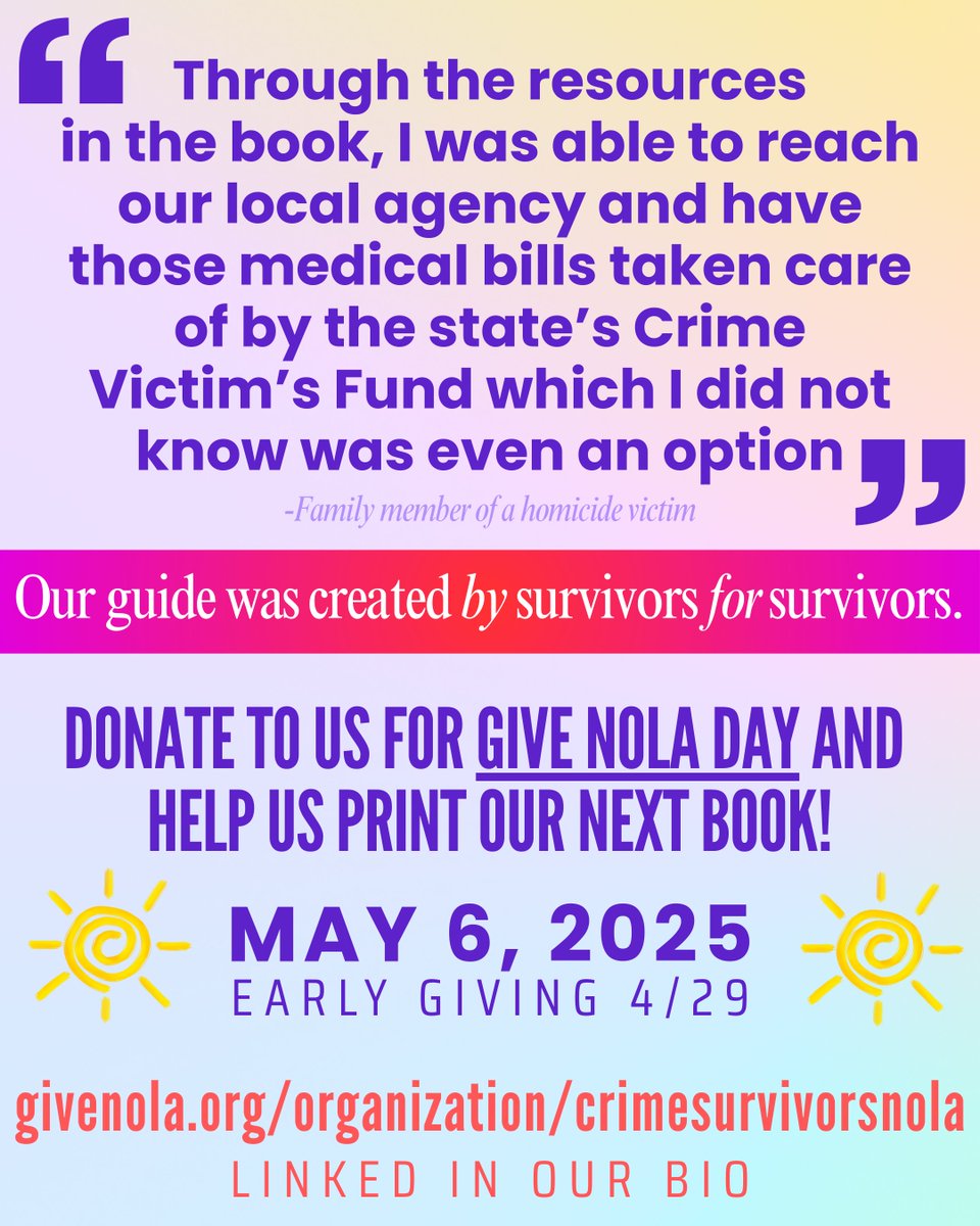 Crime Survivors Nola tweet media