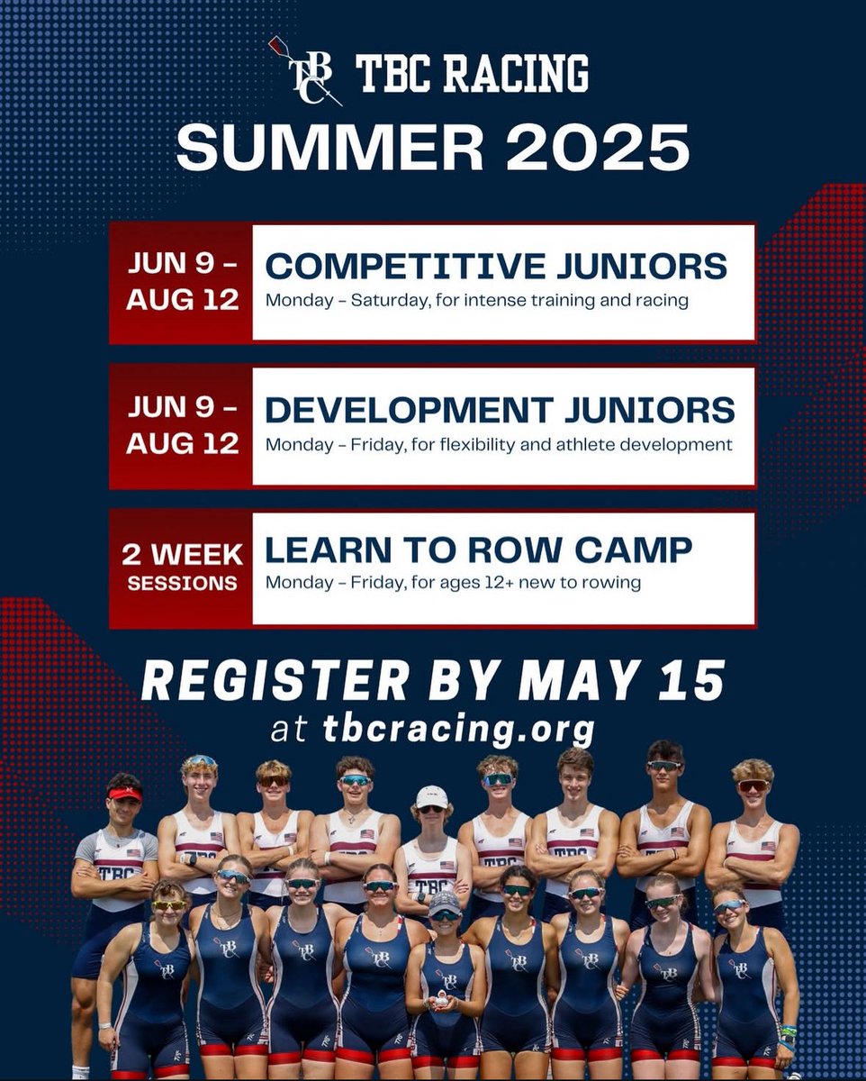 It’s that time again . . . 😎 We can’t wait to have the DMV’s biggest, fastest summer squad back together! 🚣‍♀️🚣 Register before May 15 and look out for more information this week #YEAHThompsons