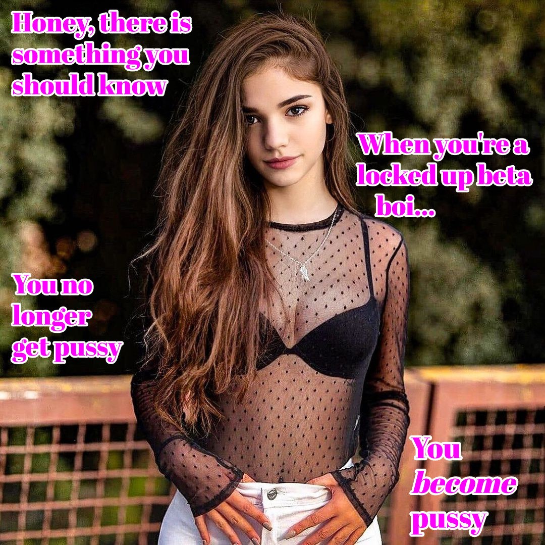 Locked up in that sheer top, you’re no beta boi anymore, honey. You’re the pussy now, ready to be taken and loved like a sexy girl. 
#sissy #crossdresser #femboy #sissygirl #feminization #chastity #SissySlut