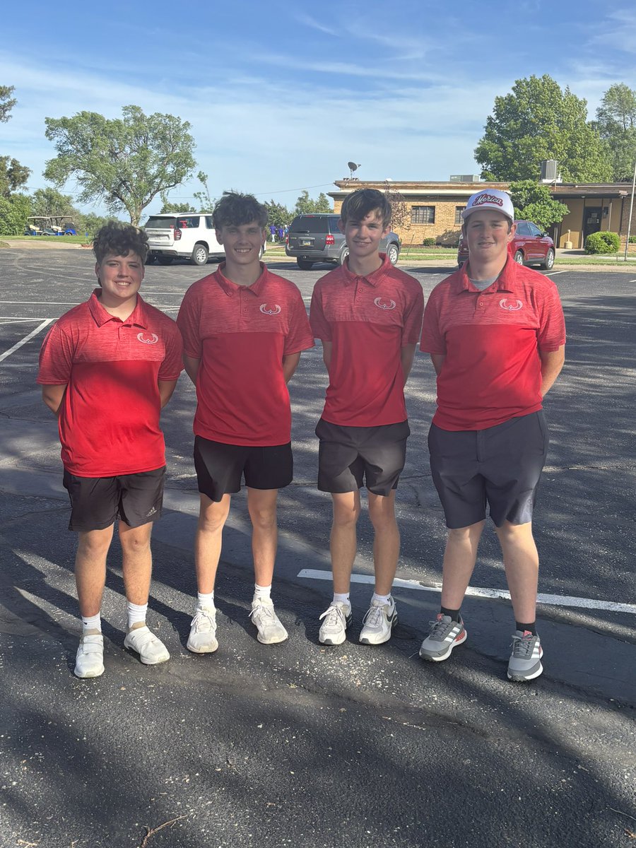 "Congratulations to the boys JV golf team who placed 2nd in the Pratt Invitational.  Top 10 Medalist included:  Carstyn Flores 10th, Hunter Simmons 4th, and Brian Williams 1st"