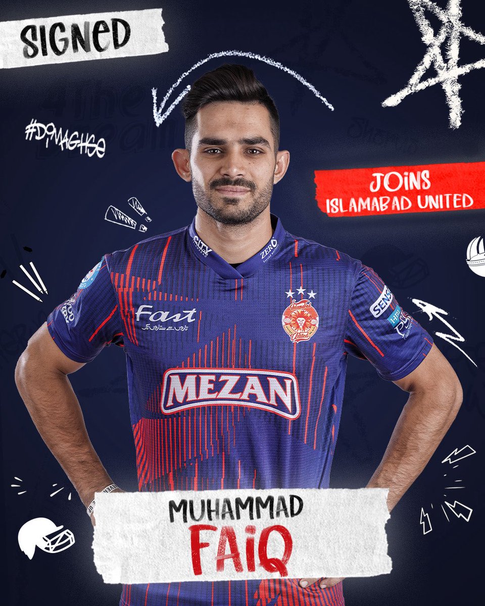 Another exciting domestic prospect joins the family 🌟

Welcome aboard, Mohammad Faiq 👊

#UnitedWeWin #DimaghSe #4TheDream #3xChampions #HBLPSLX