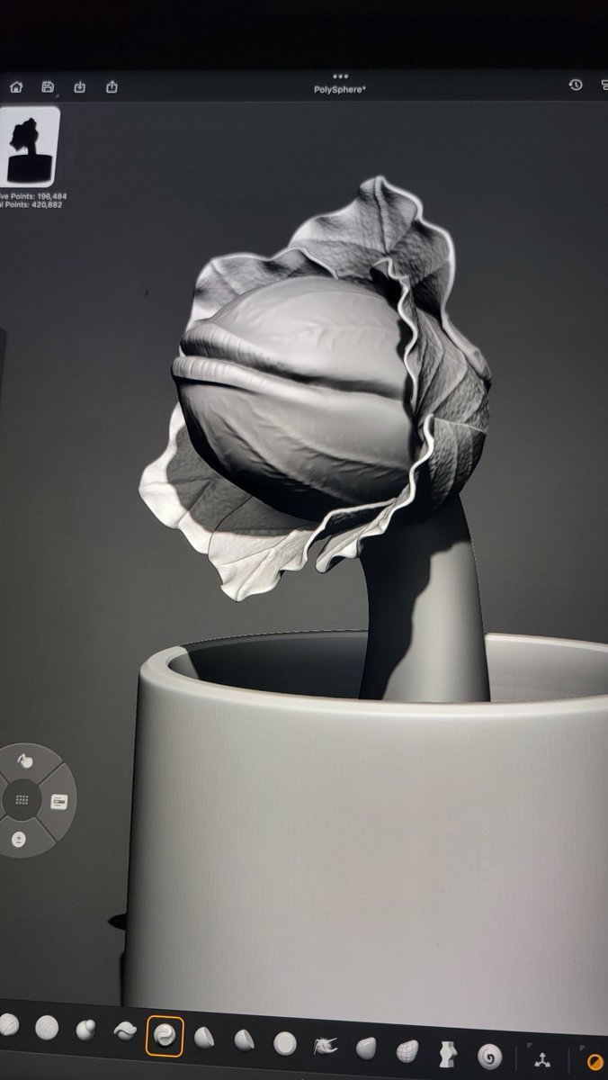GraphicsCyclone's tweet photo. I love Zbrush for ipad!!! #3dart #audrey2 https://t.co/oeZ5tOYY1k