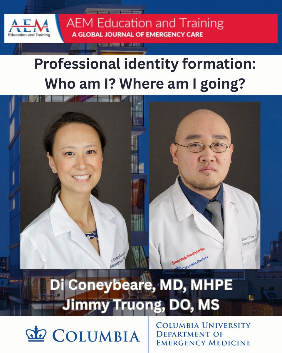 Congratulations to Drs. Di Coneybeare and Jimmy Truong on their publication in Education and Training!
#professionalidentity #fellowships #medicine #MedEd 

Read it here: onlinelibrary.wiley.com/doi/10.1002/ae…