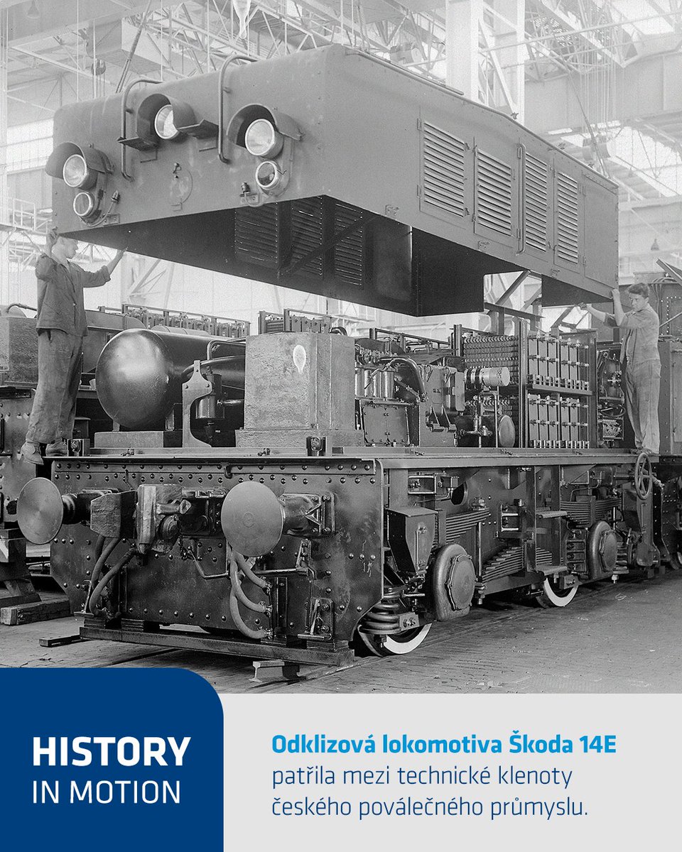 Odklizové lokomotivy Škoda vyráběné po druhé světové válce odvedly skutečný kus práce. Staly se zajímavým vývozním artiklem a vyrobilo se jich víc než těch pro běžnou dopravu. Model 14E byl navržen pro nerovné, strmé důlní tratě - skutečný symbol technické síly značky Škoda.