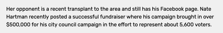 Manthos4WV's tweet photo. @libbyemmons Are you seriously claiming the other candidate raised $500K for their own @CityCharlesTown council race? Hartman only shared a United Way post w/o editorial. I think you knew that, otherwise you would have linked to the post directly as you did later. Will you correct this? https://t.co/G7RjpCyxtk