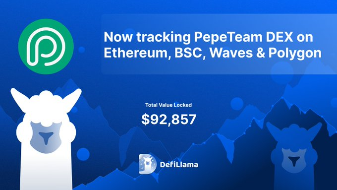 dexvraio's tweet photo. 💫 Exciting news! @cryptopepeteam & @DefiLlama join forces to revolutionize DeFi! 

🎲 Their hybrid DEX on @ethereum, @BNBCHAIN, @wavesprotocol, & @0xPolygon blends centralized & decentralized platforms for seamless trading. #CryptoPepe 

🤝 This partnership empowers users with cutting-edge tools to navigate the DeFi landscape. 

💠 Track @cryptopepeteam’s DEX on @DefiLlama for real-time insights & optimize your trades. 

Join the future of finance today!

🔽VISIT
https://t.co/9S3b8jywxk