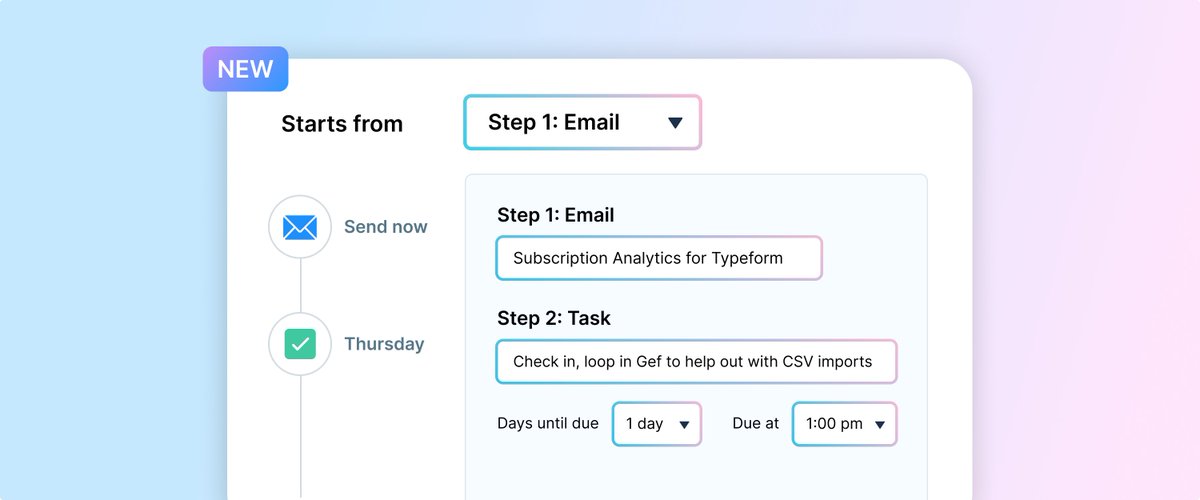 We’re excited to introduce a powerful new feature in ChartMogul CRM: sequences 🚀

Sequences help revenue teams smartly automate communication. Whether you're onboarding new customers, nudging trial users, or re-engaging old leads, sequences are there to help.
