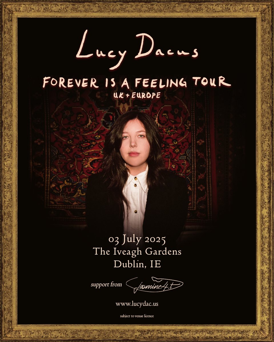 Live @ The Iveagh Gardens (@liveattheiveagh) on Twitter photo ๐ ๐ฆ๐ฃ๐๐๐๐๐ ๐๐จ๐๐ฆ๐ง ๐
British indie rock singer-songwriter Jasmine.4.T will join <a href="/lucydacus/">Lucy Dacus</a> on stage in Dublin's secret garden on 3 July 2025! ๐ถ๐ฟ
๐๏ธ Get tickets ~ bit.ly/4gO8dlh ๐ ๐ฆ๐ฃ๐๐๐๐๐ ๐๐จ๐๐ฆ๐ง ๐
British indie rock singer-songwriter Jasmine.4.T will join <a href="/lucydacus/">Lucy Dacus</a> on stage in Dublin's secret garden on 3 July 2025! ๐ถ๐ฟ
๐๏ธ Get tickets ~ bit.ly/4gO8dlh