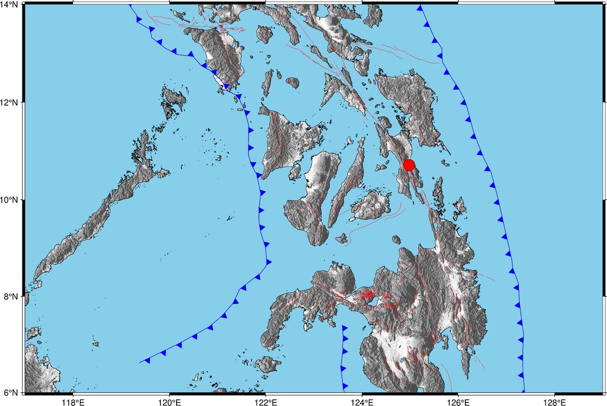 phivolcs_dost's tweet photo. #EarthquakePH #EarthquakeLeyte
#iFelt_LeyteEarthquake
Earthquake Information No.1
Date and Time: 29 April 2025 - 09:26 PM
Magnitude = 4.2
Depth = 010 km
Location = 10.71°N, 124.98°E - 005 km S 41° W of Abuyog (Leyte)

https://t.co/4btQAQt8YN https://t.co/ZSRFKeGFg6