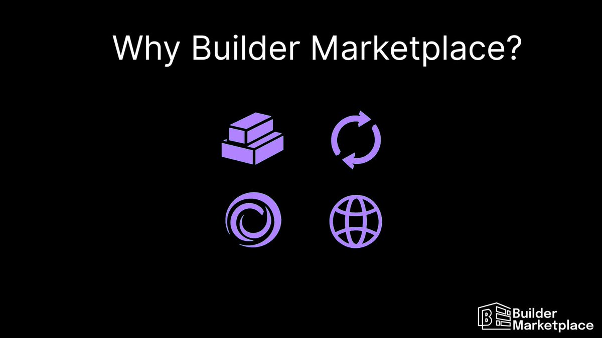 DojimaBM's tweet photo. Why should devs care about the Builder Marketplace?

🧱 Build modular solvers
🌀 Launch real-time applications
🔁 Connect across rollups &amp; chains
🌐 Integrate with any L1, L2, or app layer
One infra. Every chain. Every rollup.

#Web3Builders #OmnichainApps #BuilderMarketplace https://t.co/vTJXWUnB1A