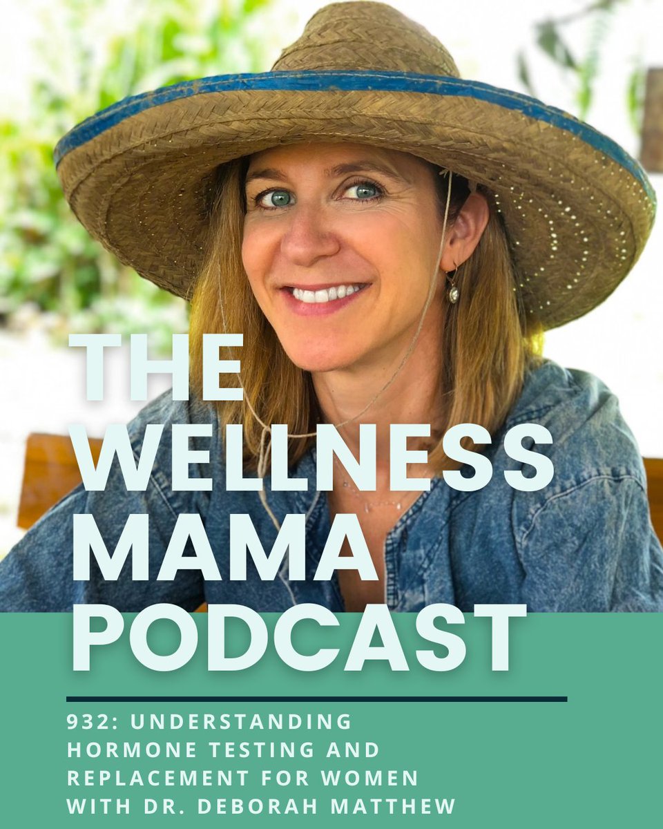 In today's episode w/ Dr. Deborah Matthew, we talk #estrogen, #progesterone, #thyroid, #cortisol — and how they all dance together (or don't 😅). #HormoneBalance

This one’s full of lightbulb moments 💡 — and some things I wish I’d known years ago.

🔗wellnessmama.com/podcast/932/