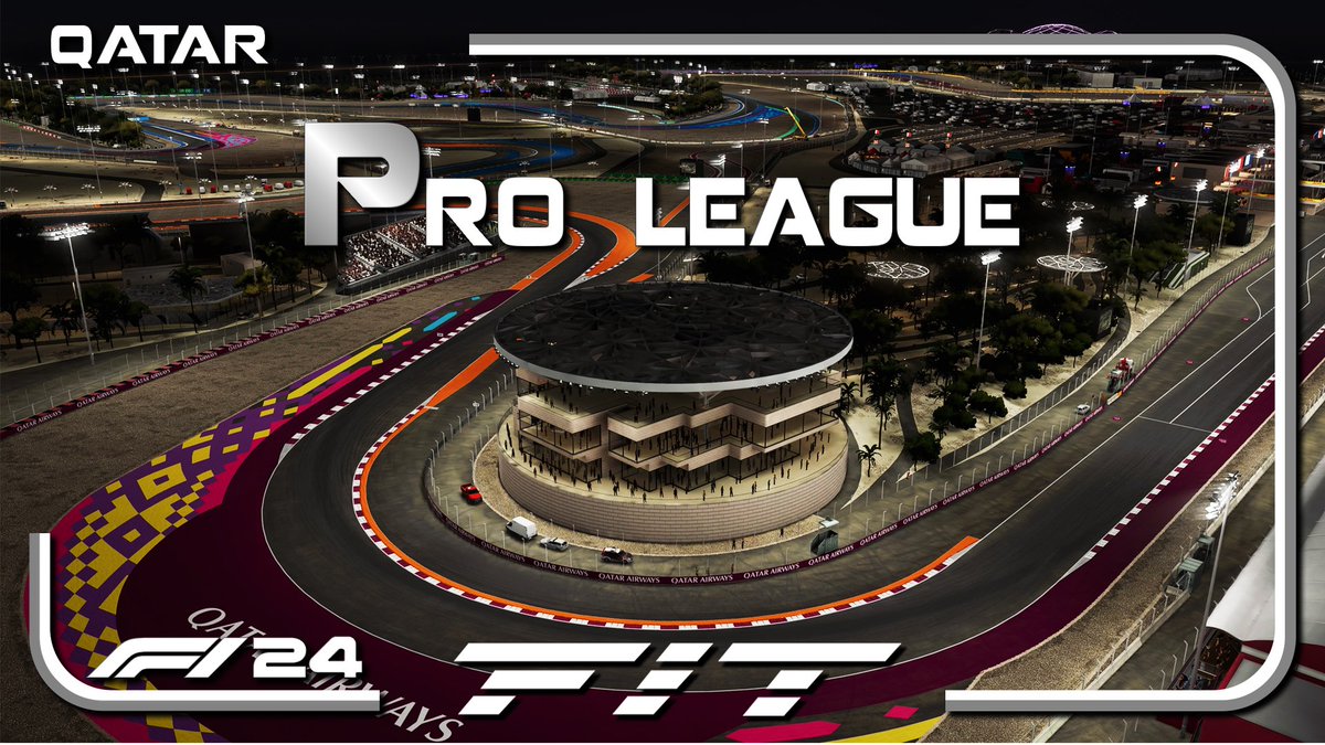 F1Italianteam's tweet image. 💥CAMPIONATI FiT! 👇
📆 PRO LEAGUE
🔢 GARA 1️⃣7️⃣
🏎  #Lusail #GPQatar  🇶🇦
🎮 #F124 @EASPORTSF1 
📺 LIVE: Stasera 21:30 twitch.tv/formulaitalian…