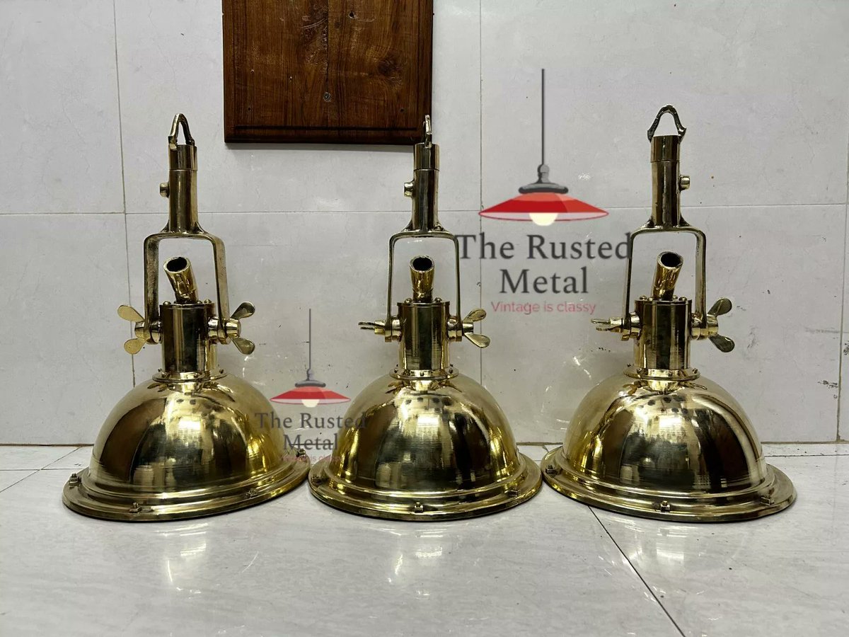 Therustedmetal's tweet image. Light up your Cinco de Mayo celebration with this stunning set of 2 English Vintage Brass Wiska Pendant Lights.  ebay.com/itm/3758721035…
#MarineLighting #VintageHomeDecor #PendantLightSet #CincoDeals #BrassPendantLight  #nature #travel  #newyork #art #trending