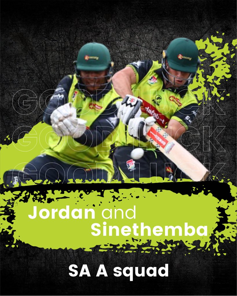 Ready to rise! 🇿🇦 The SA "A" squad is locked in and gearing up for a high-stakes showdown  🏏

With stars like Jordan Hermann and Sinethemba Qeshile in the mix, expect fireworks, focus, and fearless cricket on the big stage.

Let’s go, SA "A"! 

#SAA #SouthAfricaA #NextGenStars