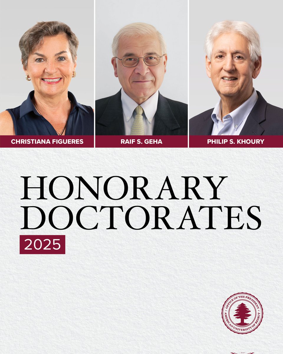 During our 156th commencement on May 30, we will celebrate three extraordinary leaders who have made world-recognized, enduring impact in service across various global domains: trailblazer in climate diplomacy Christiana Figueres, esteemed physician-scientist Raif Geha, and