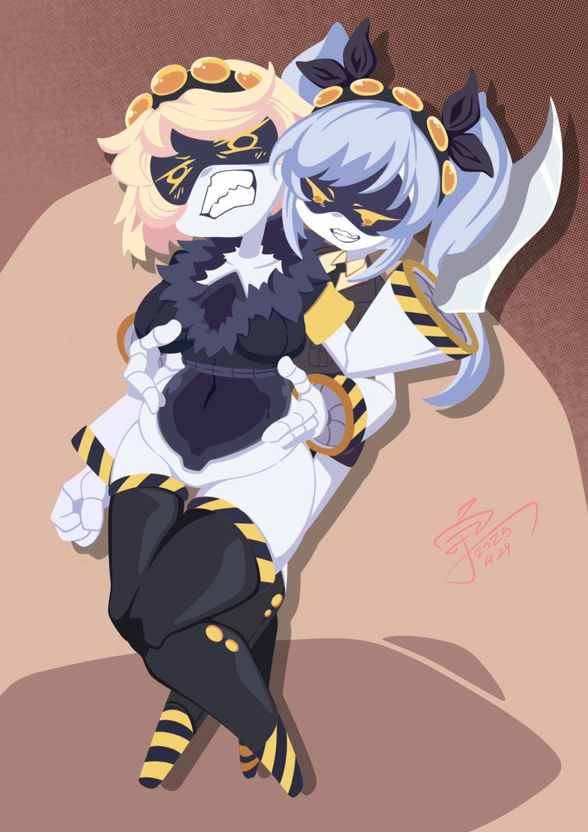 linjian71143812's tweet image. #MurderDrones 
#V 
#J 

薇！妳吃胖了！