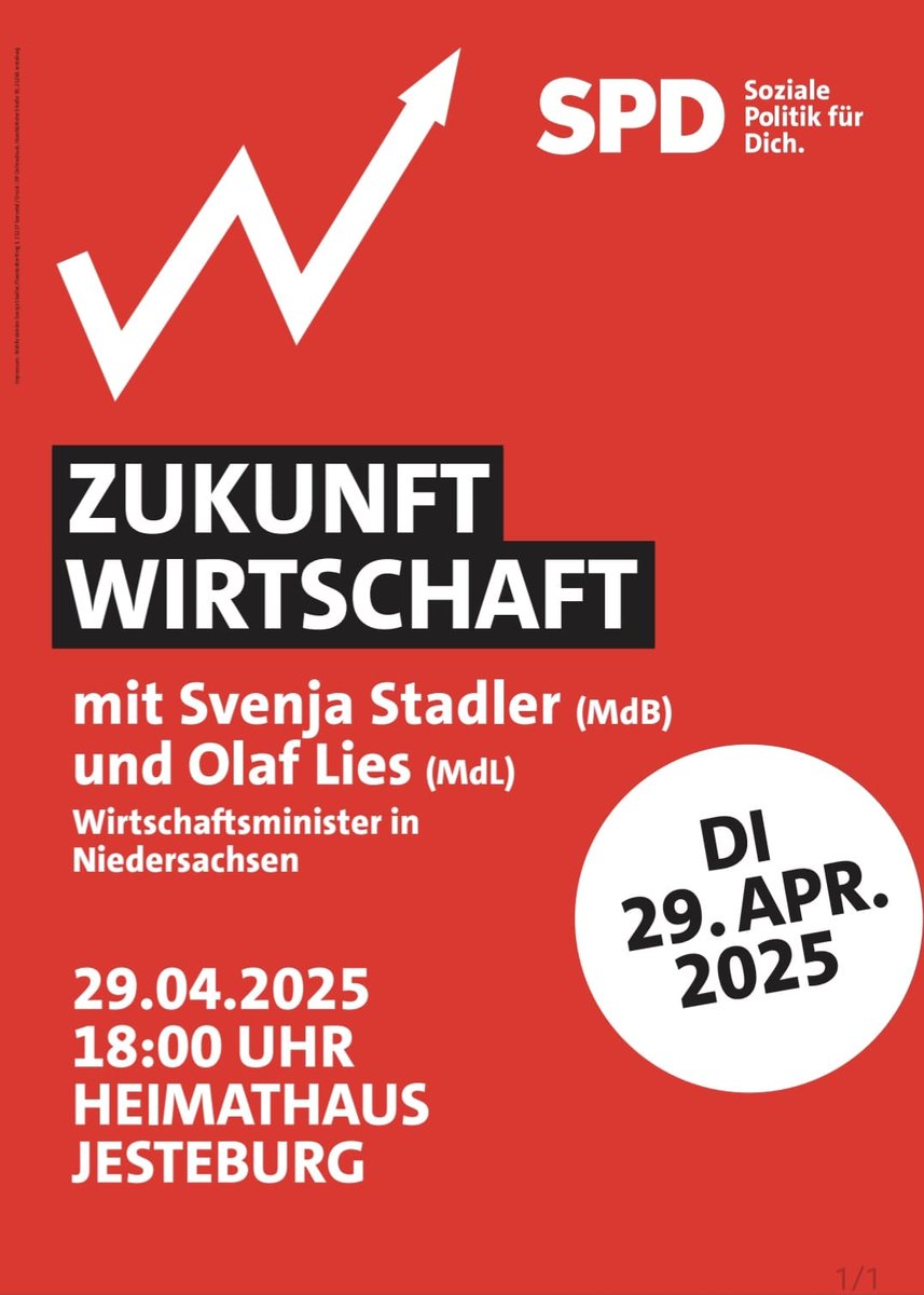 Wirtschaftsminister Olaf Lies im Landkreis Harburg 👇
Schaut vorbei 👍