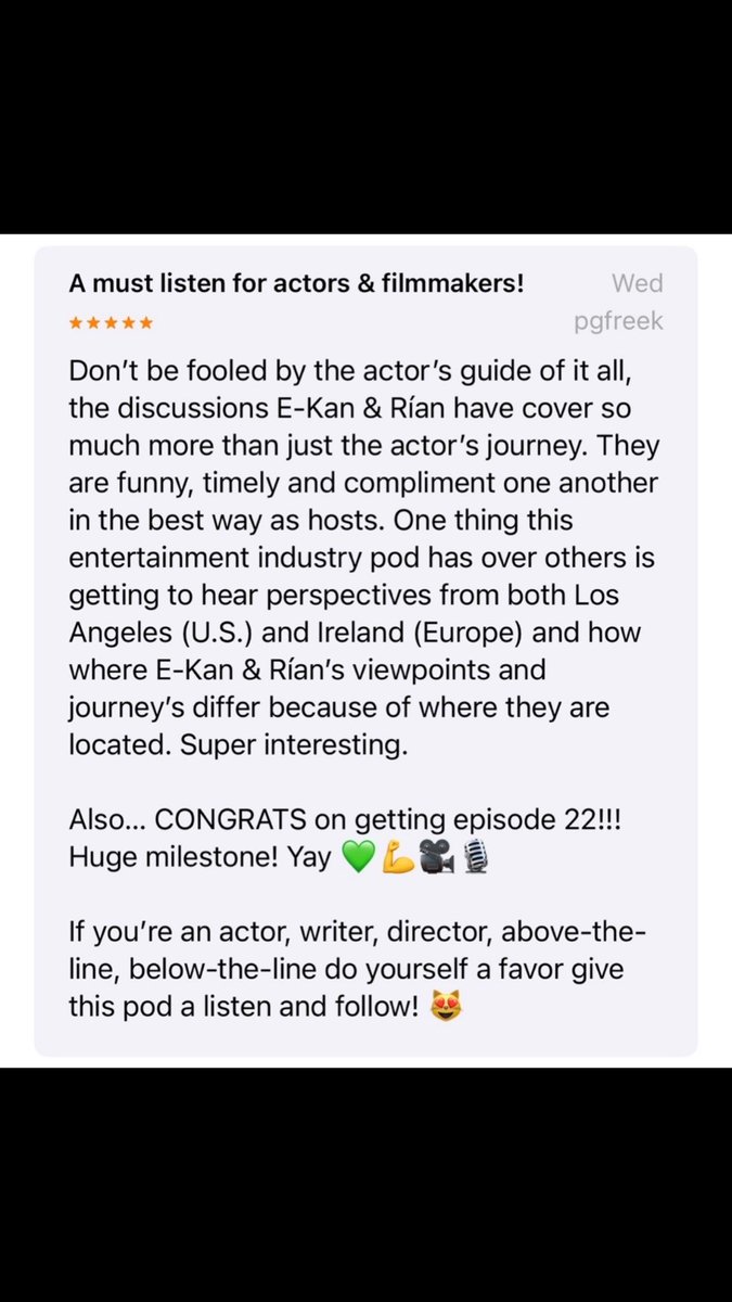 Loving these reviews! They help the podcast and mostly let us know what people are resonating with. Please keep em coming 🙏🏼