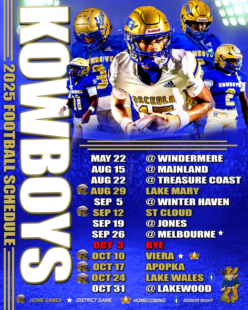 Kowboy Football (@kowboy_football) on Twitter photo 2025 Schedule 2025 Schedule