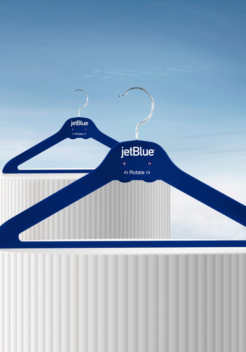 KaelisWorld's tweet photo. 🛫💼 For a decade, Kaelis’ coat hanger has been part of @JetBlue  flights! With its practical design and signature blue look, it’s a small but meaningful way to enhance your journey. Thank you, JetBlue, for 10 amazing years! ✨ #JetBlue #Kaelis #SmartTravel https://t.co/RNmnZM3PYI