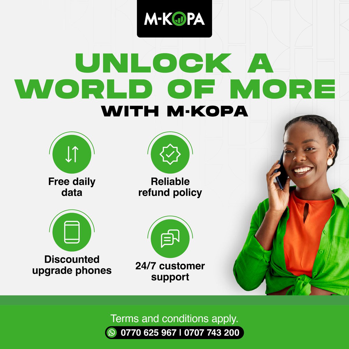 XfmUG's tweet photo. M-KOPA ekuwa more than just a phone, we provide the experience you deserve. Kakukoledde? WhatsApp us or visit us in store today. @mkopauganda
#MKOPA #Benefits #MoreThanAPhone https://t.co/y8D8T4ARMg