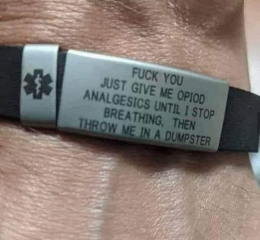 My new medical bracelet finally came in