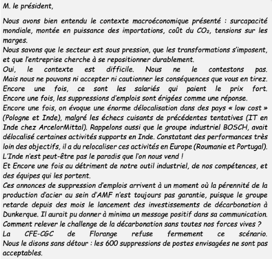 Acier : Le plan ReACT de <a href="/ArcelorMittalF/">ArcelorMittal France</a>  passé au crible syndical par la <a href="/CFECGC/">CFE-CGC</a> sidérurgie à lire via  mpe-media.com/index.php?opti… via @christophejourn <a href="/EUROFER_eu/">European Steel</a> <a href="/AllianceMetaux/">Alliance des Minerais, Minéraux et Métaux (A3M)</a> <a href="/AgnesRunacher/">Agnès Pannier-Runacher 🇫🇷🇪🇺</a> <a href="/FerracciMarc/">Marc Ferracci</a> <a href="/Economie_Gouv/">Ministère de l'Économie et des Finances</a> <a href="/Pcreuze/">Patrick creuze</a> <a href="/jogatsby/">Jo Gatsby</a>