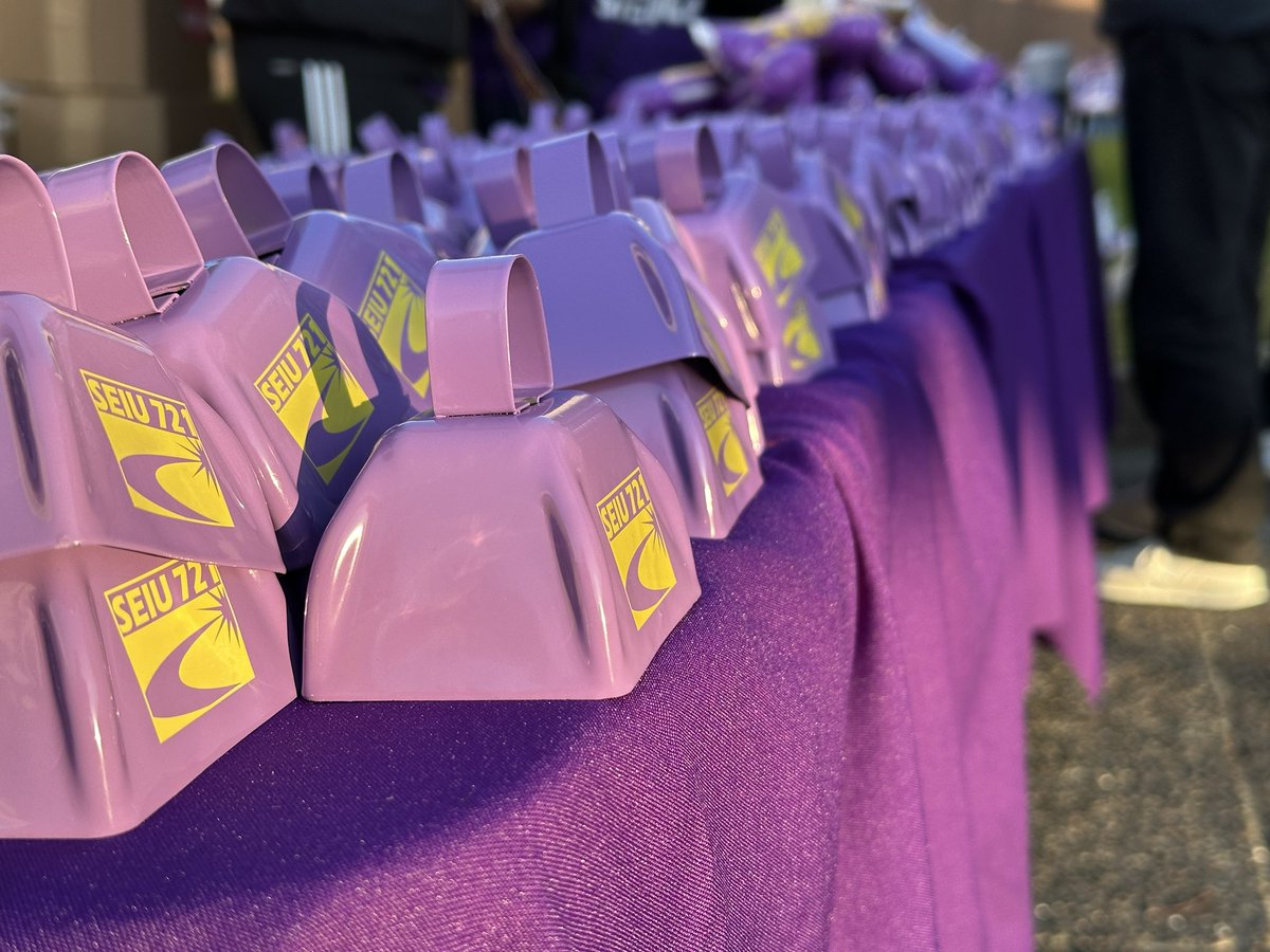 Strike across LA county. SEIU 721 has begun a two-day work stoppage. Many departments impacted. Rally downtown has blocked off Temple.