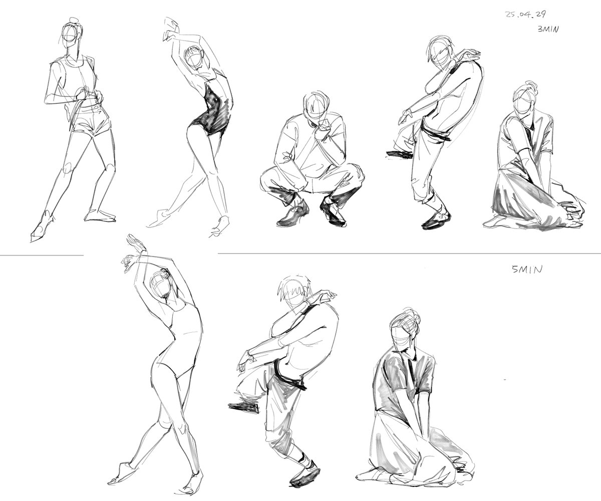 kock_study's tweet image. 오늘의 크로키 3분/5분