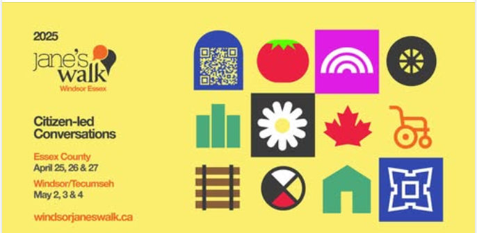 CJCanGen's tweet photo. Last weekend to enjoy a free tour with the 2025 Jane's Walk Windsor-Essex.  A wonderful way to feel connected to your community.#localhistory #connected https://t.co/NBUq3nHGqu