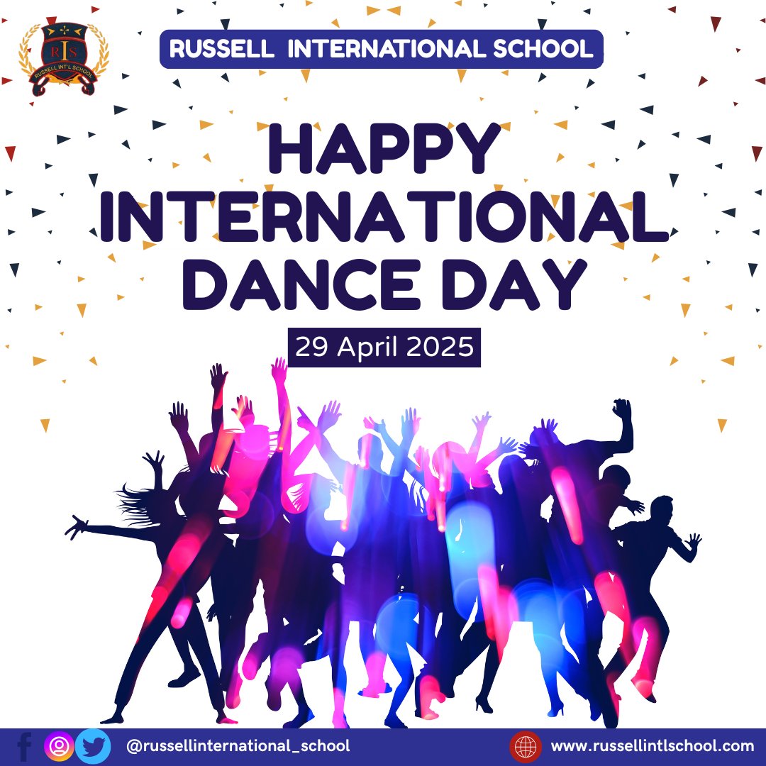 RussellSchools's tweet photo. Happy International Dance Day! 💃🕺

At Russell International School, we dance to express, connect, and celebrate culture!

Let the rhythm move you! 
#DanceDay  #RISVibes #CreativeLearners #InternationalDanceDay #RussellInternationalSchool https://t.co/lLRy7jg1YX