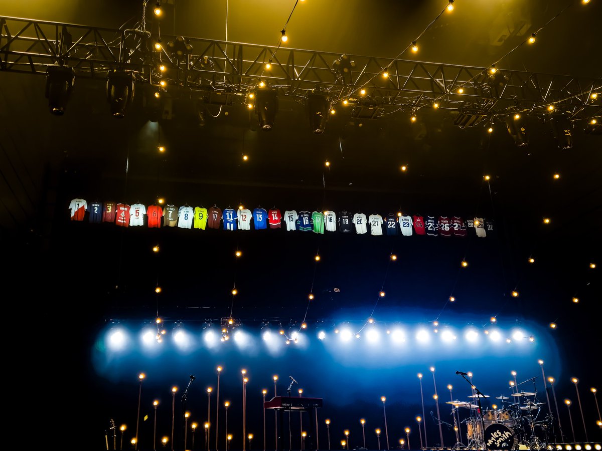 saw these shirts last night before the show even started and immediately became emotional remembering each of the shows I'd seen (fourteen of) them at in the last 2 months🥲🥲 what a beautiful tour <a href="/MylesSmithUK/">M Y L E S S M I T H</a>