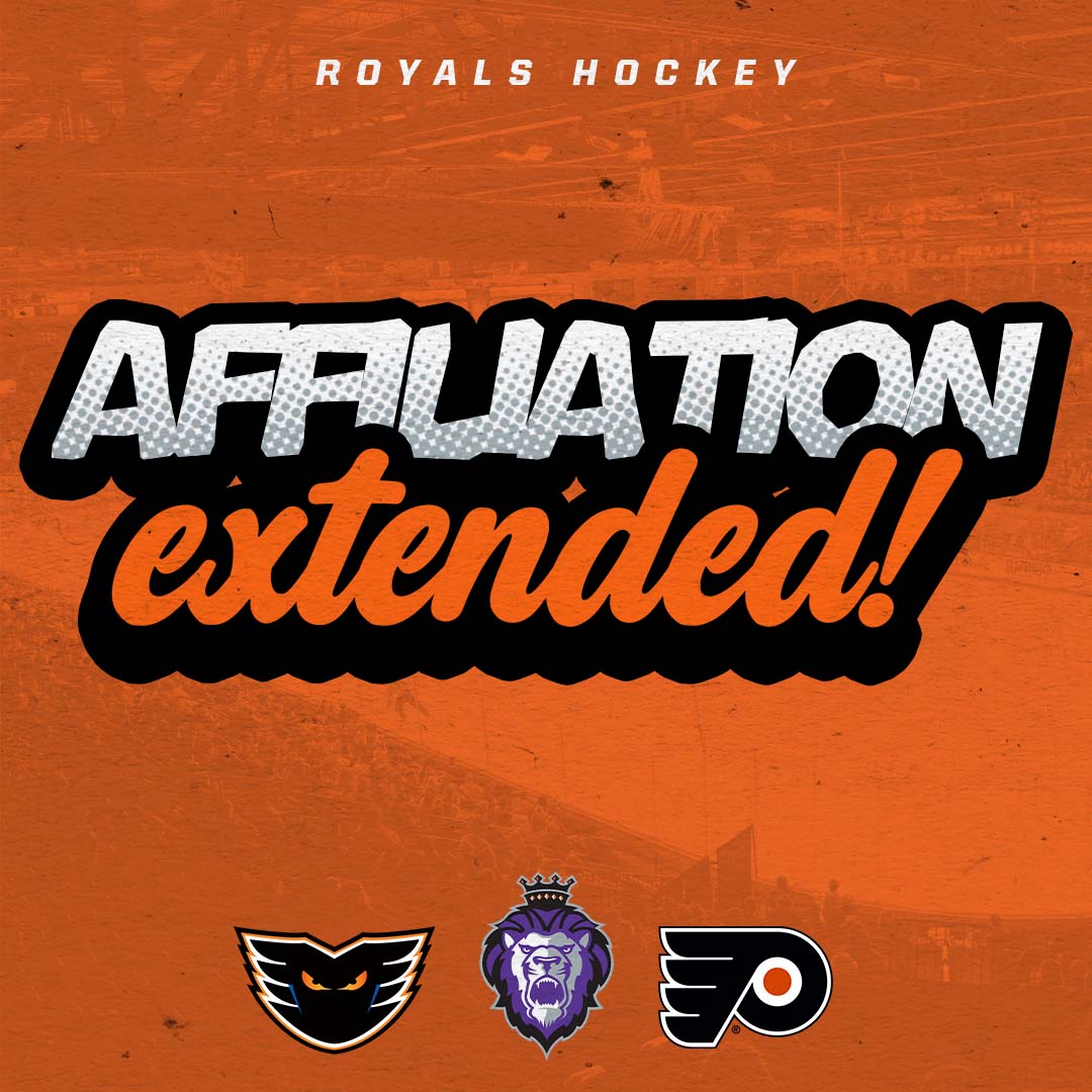 x - Reading Royals (@readingroyals) on Twitter photo The Reading Royals are privileged to announce their affiliation extension agreement with the <a href="/NHLFlyers/">Philadelphia Flyers</a>.
The extension runs through the 2025-26 and 2026-27 seasons with an option for a third season (2027-28).
๐ฐ bit.ly/AEXT25 | #PrideOfPenn The Reading Royals are privileged to announce their affiliation extension agreement with the <a href="/NHLFlyers/">Philadelphia Flyers</a>.
The extension runs through the 2025-26 and 2026-27 seasons with an option for a third season (2027-28).
๐ฐ bit.ly/AEXT25 | #PrideOfPenn