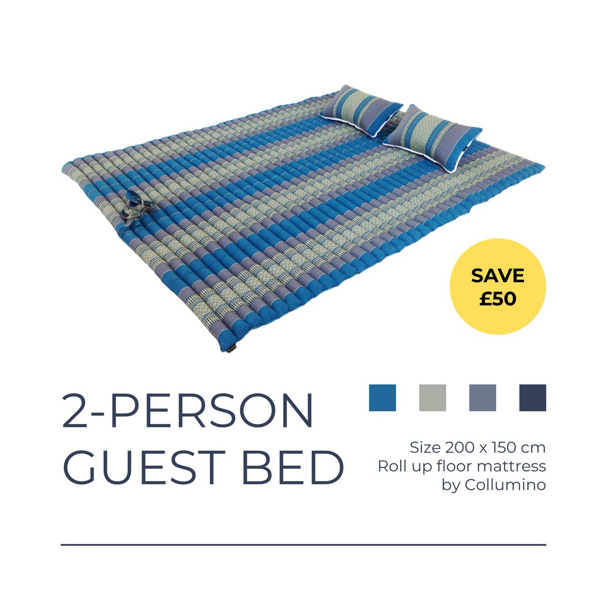 ArtCandlesUK's tweet image. ☀️ Stretch out this Summer! ☀️ 

Get this 2-person roll-up floor #mattress by @Collumino with £50 off in our FLASH SALE! 🔥

More colours &amp;amp; sizes available here 👉
amazon.co.uk/dp/B01MR7UMVD

++ fast shipping 🚚

#guestbed #futon #campingbed #camping #campinglife #sunbed #sunlounger