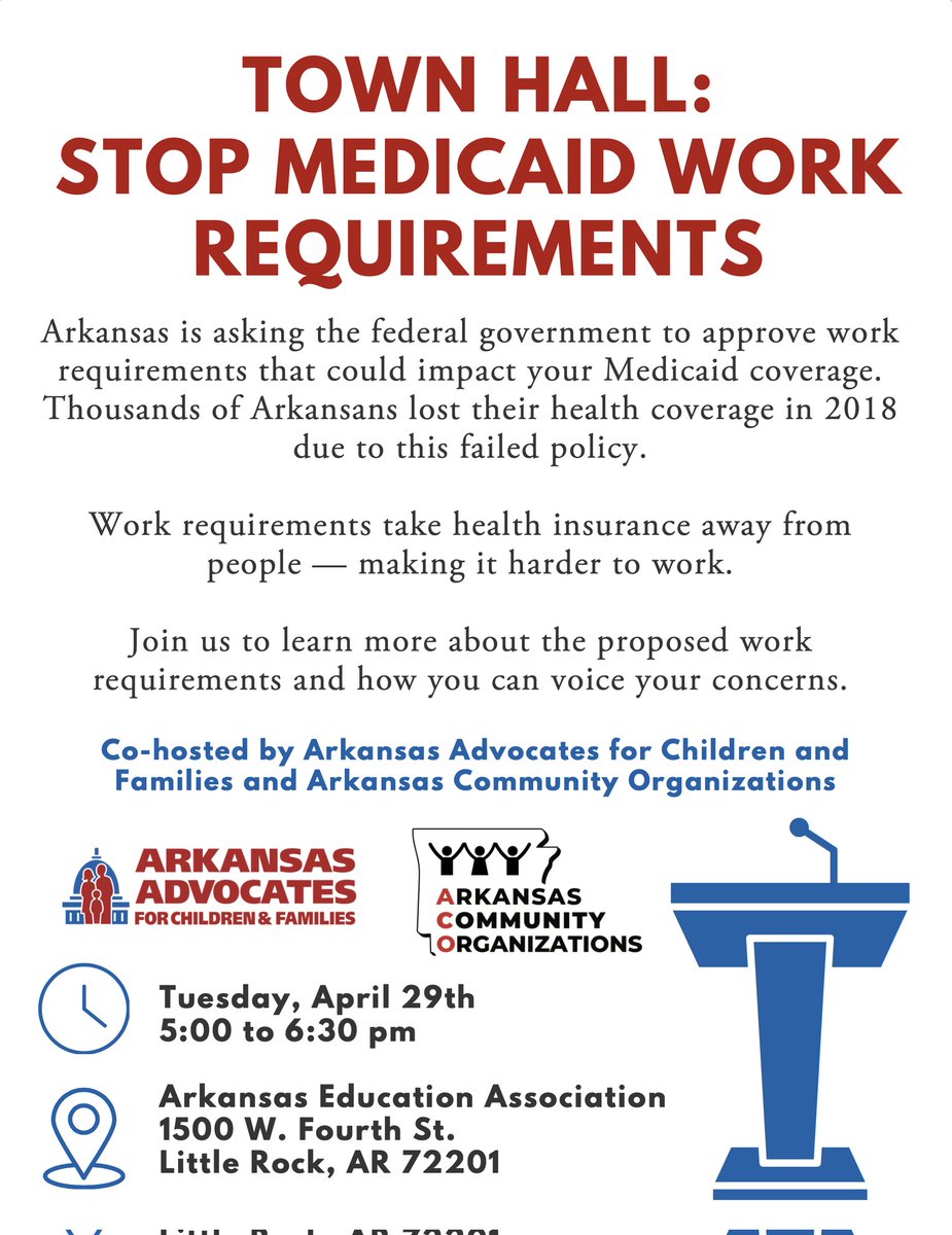 This really hits home for some of our local members! #HandsOffOurMedicaid #ArkansasMedicaid #HealthcareForAll