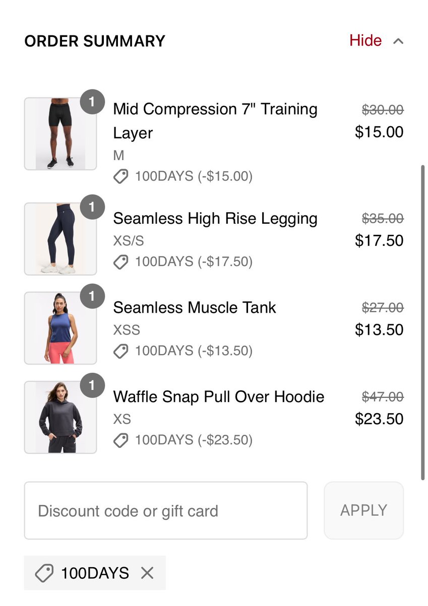 TheeUncleJerry's tweet image. 🗣️ #SALE #LULULEMON #PELOTON 

Lululemon x Peloton apparel sale!! #ad 

ALREADY up to 50% OFF! 

PLUS an additional 50% OFF with code: 100DAYS

👉 bit.ly/3YRrzje

👉 bit.ly/4lRXycV