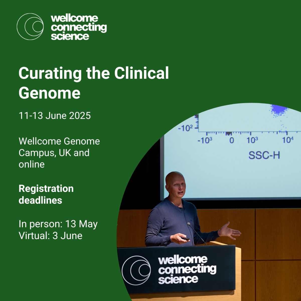 Wellcome Connecting Science Learning and Training (@eventswcs) on Twitter photo Gain an understanding of how to maximise clinical data insights to improve patient care! #CCG2025
Register for an in-person place to join leading #genomics and #biodata experts at Curating the Clinical Genome 2025. #ClinicalGenetics
đź“…Deadline: 13 May
📎 bit.ly/4fb77QI Gain an understanding of how to maximise clinical data insights to improve patient care! #CCG2025
Register for an in-person place to join leading #genomics and #biodata experts at Curating the Clinical Genome 2025. #ClinicalGenetics
đź“…Deadline: 13 May
📎 bit.ly/4fb77QI