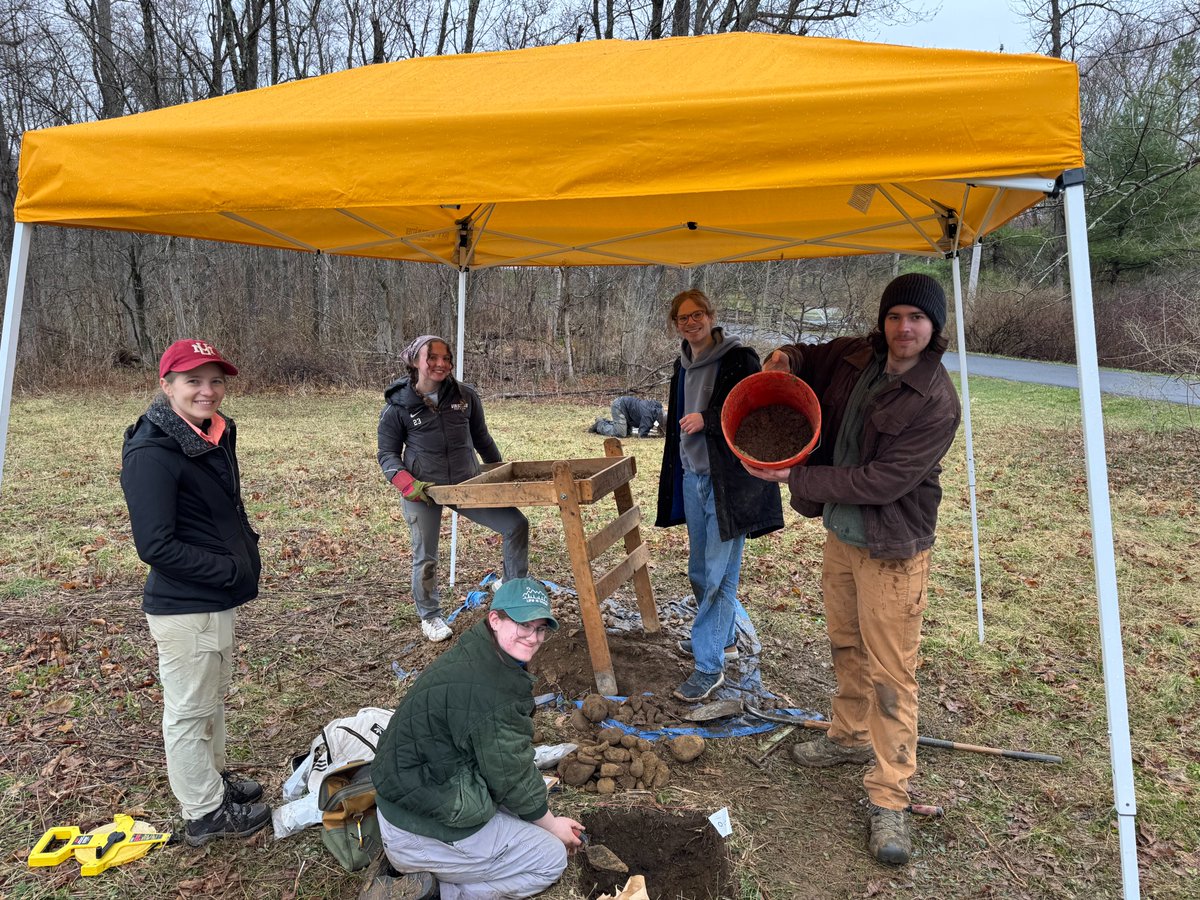VassarAnth's tweet photo. ANTH 235: Historical Archaeology of American Identity, led by Professor Ryan Rybka, visited Rhinebeck, NY for an archaeology excavation recently! https://t.co/nYErn1B6gp