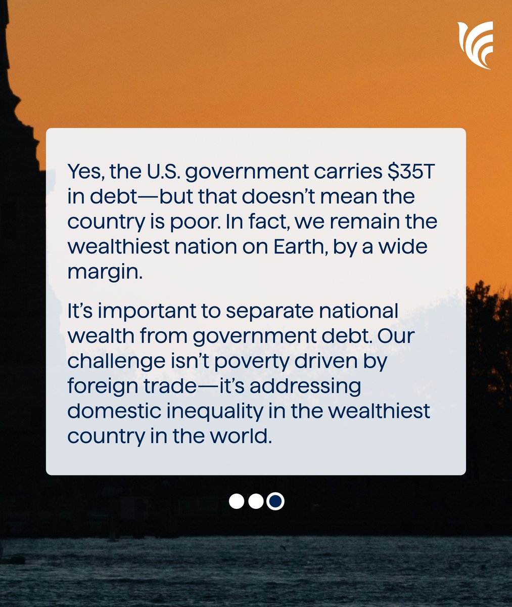 Tariffs. Trade deficits. Outsourcing.

There’s a lot of noise—but the data shows the U.S. remains the wealthiest nation on Earth.

Swipe through for a clearer view of global household wealth—and why the real challenge may lie closer to home.

Follow Rayliant and check out our