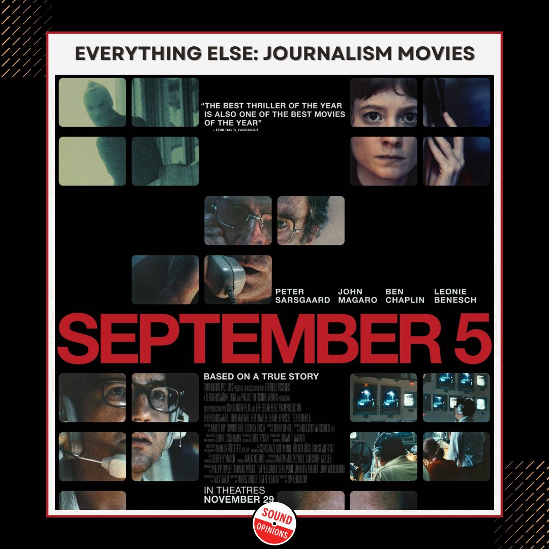 What’s your top pick for a journalism movie? 🎬 Jim dives into the gripping drama #September5, sharing his take on its portrayal of high-stakes news reporting, and compares notes with Greg on their all-time favorite journalism films: bit.ly/3GFHqLr