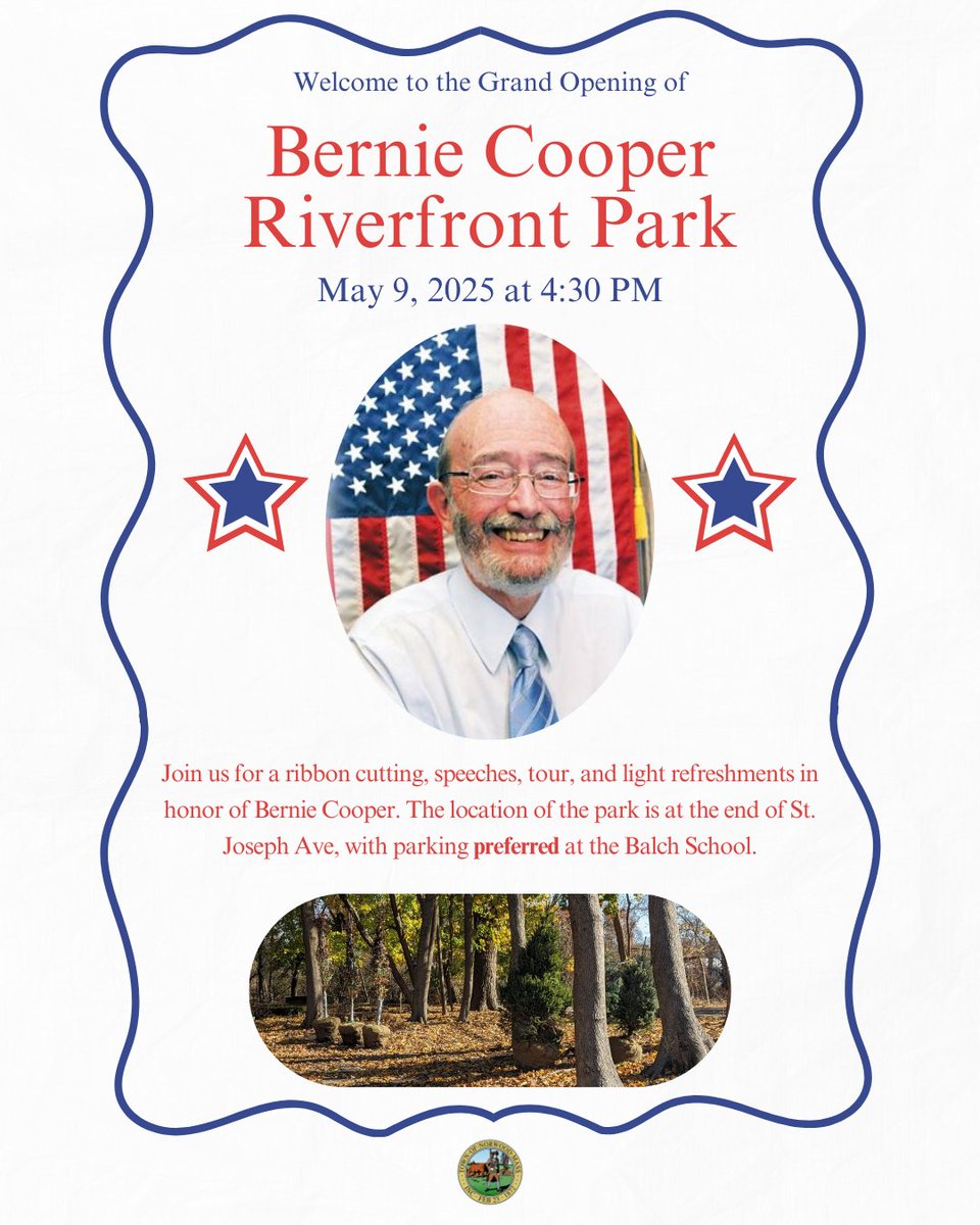 Join us next Friday, May 9, for the grand opening of Bernie Cooper Riverfront Park. ☀️🏞️

#NorwoodMA #BernieCooper