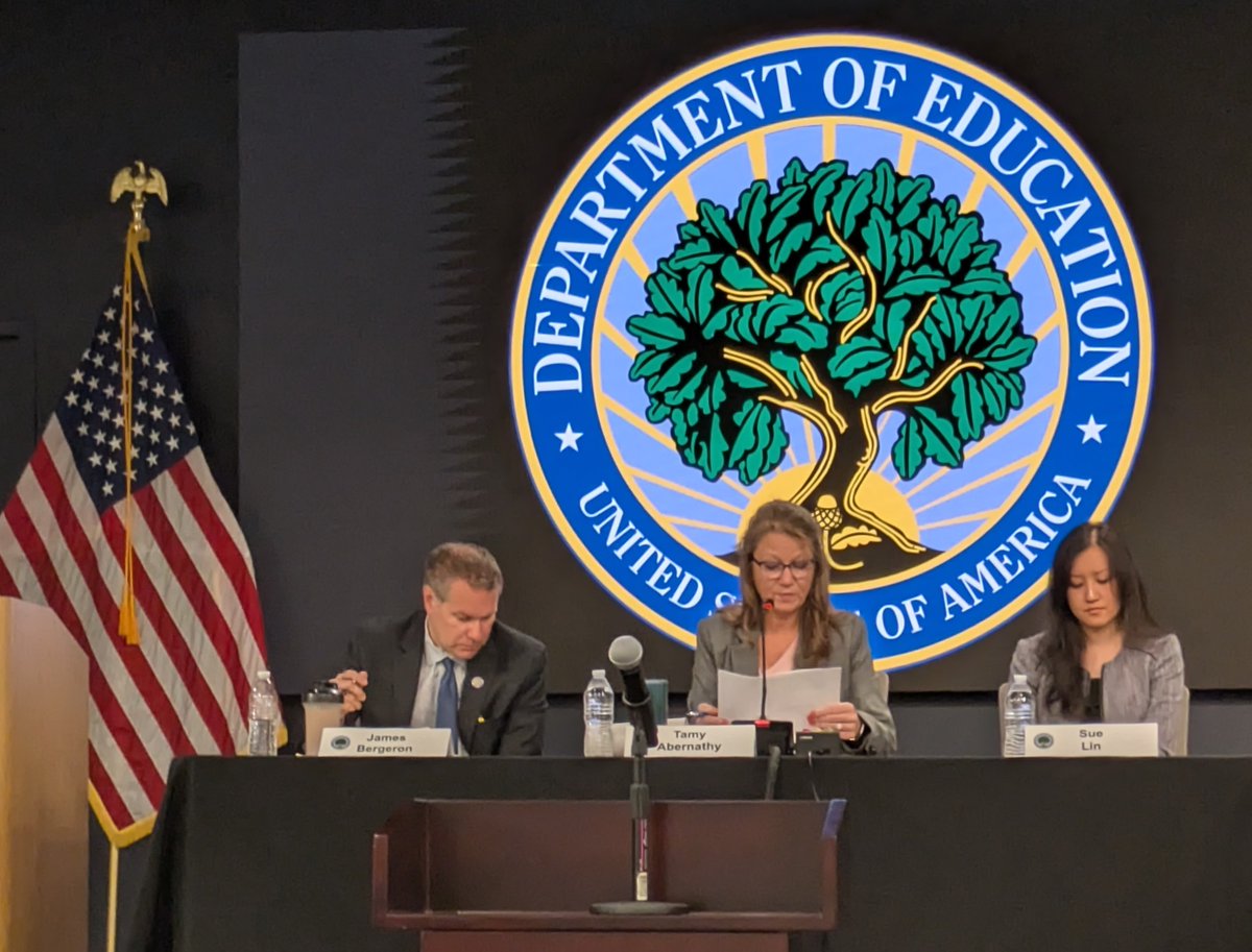 Postsecondary Education& Economics Research Center (@peerresearch) on Twitter photo This morning, <a href="/claremccann/">Clare McCann</a> of <a href="/PeerResearch/">Postsecondary Education& Economics Research Center</a> urged <a href="/usedgov/">U.S. Department of Education</a> <a href="/EDUnderSec/">ED Under Secretary</a> to maintain the financial value transparency rules for #highered, ensuring students & policymakers have access to high-quality info about how much students pay for college and the payoff of their programs. This morning, <a href="/claremccann/">Clare McCann</a> of <a href="/PeerResearch/">Postsecondary Education& Economics Research Center</a> urged <a href="/usedgov/">U.S. Department of Education</a> <a href="/EDUnderSec/">ED Under Secretary</a> to maintain the financial value transparency rules for #highered, ensuring students & policymakers have access to high-quality info about how much students pay for college and the payoff of their programs.