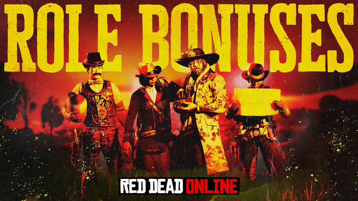 The frontier economy is humming with bonuses and rewards across all Specialist Roles in Red Dead Online.

Plus, get 2X RDO$ and XP on the Featured Series, claim a fashionable Community-Inspired Outfit, and more: rsg.ms/6a0a7fd