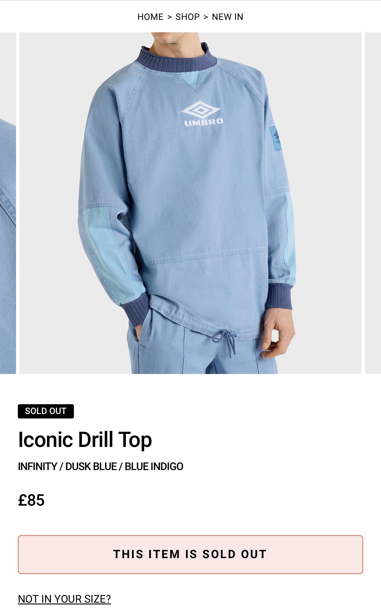 UMBRO アンブロ ドリルトップ DRILLTOP oasis オアシス 復刻