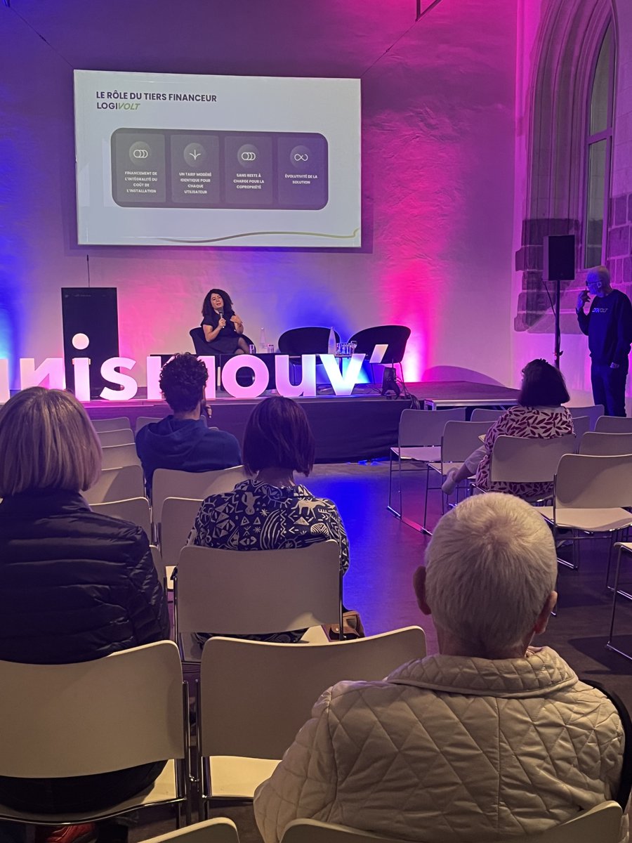 Salon UNISMOUV' (@unismouv) on Twitter photo ⚡ En direct de l’atelier : Tout comprendre sur la recharge de véhicules électriques en copropriété !
Salle 1, Vincent Vantilcke et Rita Soukkar de <a href="/Logivolt/">Logivolt Technologies</a> présentent les solutions concrètes pour équiper les copropriétés en bornes de recharge. ⚡ En direct de l’atelier : Tout comprendre sur la recharge de véhicules électriques en copropriété !
Salle 1, Vincent Vantilcke et Rita Soukkar de <a href="/Logivolt/">Logivolt Technologies</a> présentent les solutions concrètes pour équiper les copropriétés en bornes de recharge.
