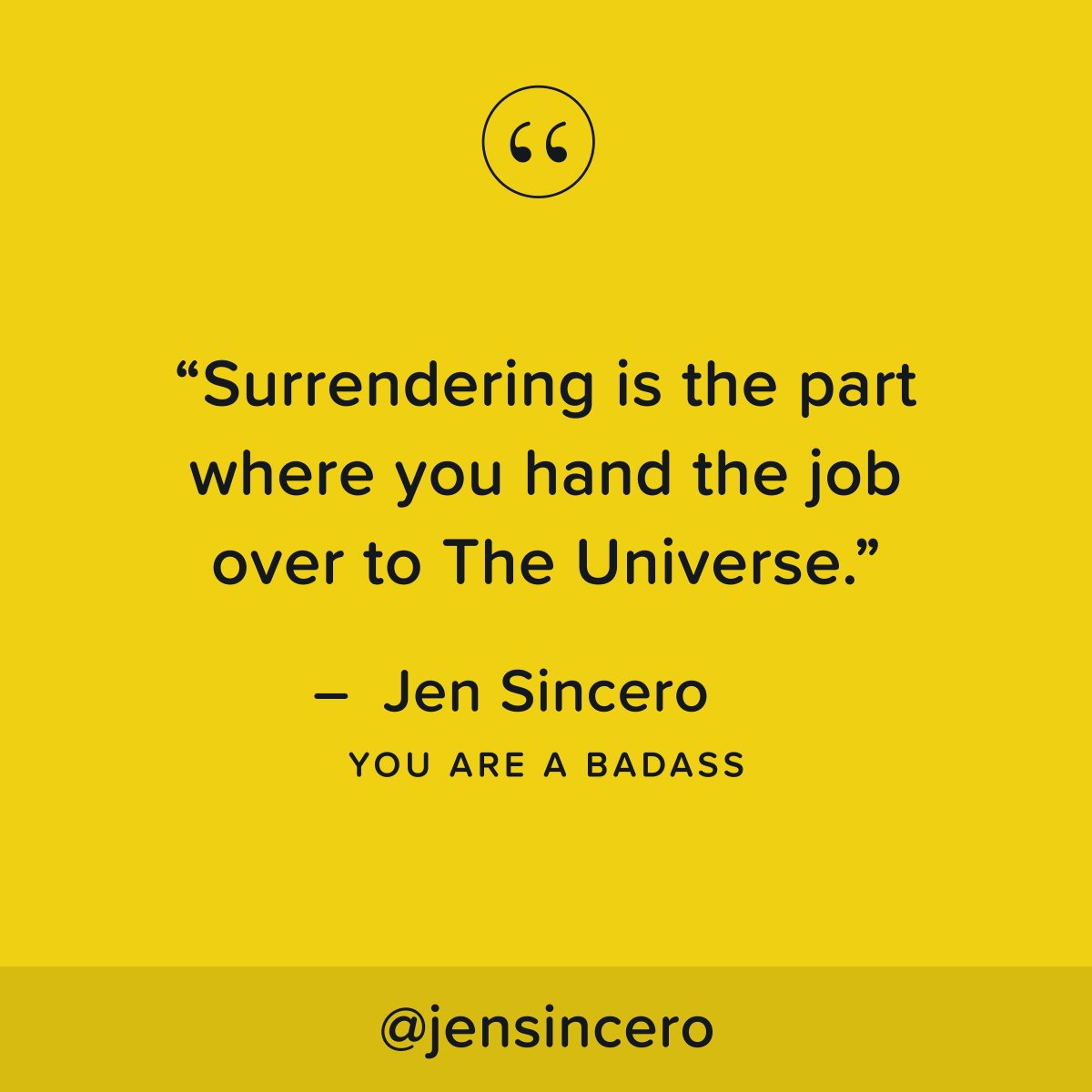 When we want something so, so badly and are working tirelessly to get it, if we don't surrender, we end up pushing it away instead. #youareabadass #QOTD #TuesdayThoughts #TuesdayMotivation