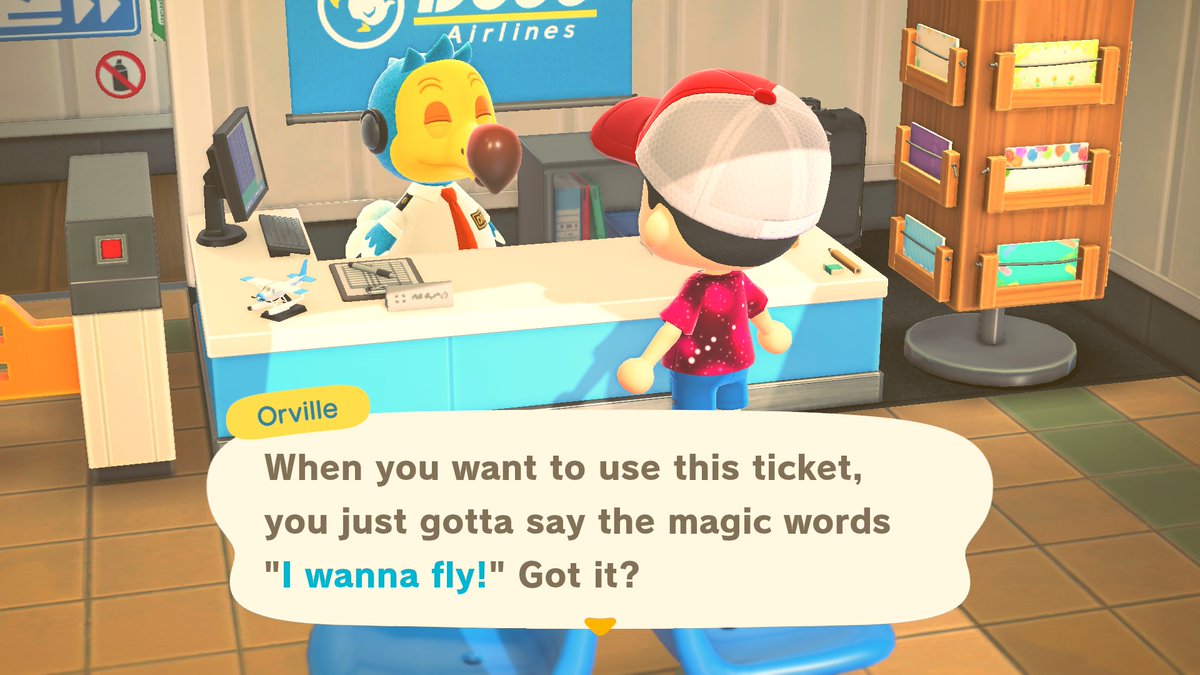 animalcrossing's tweet image. Mayday, Mayday, everyone! Hee-hee, see what I did there? May Day is May 1st, and we've decided to prepare a little trip for you to say thanks for all of your hard work! You can pick up your ticket at the airport counter until May 7th.
