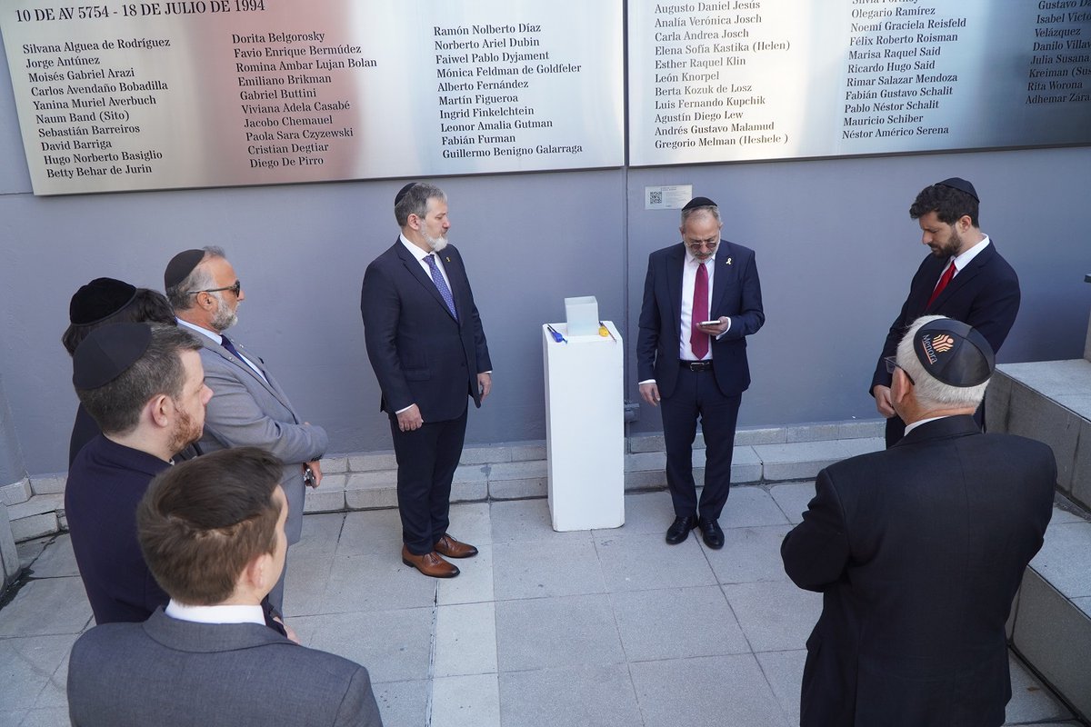 En nuestra sede, recibimos ayer a la delegación de parlamentarios israelíes, integrada por Erez Melul, Alon Schuster y Moshé Passal, acompañados por el embajador <a href="/AmbEyalSela/">Eyal Sela</a>. Junto a líderes comunitarios de distintas organizaciones conversamos sobre la actualidad de ambos países