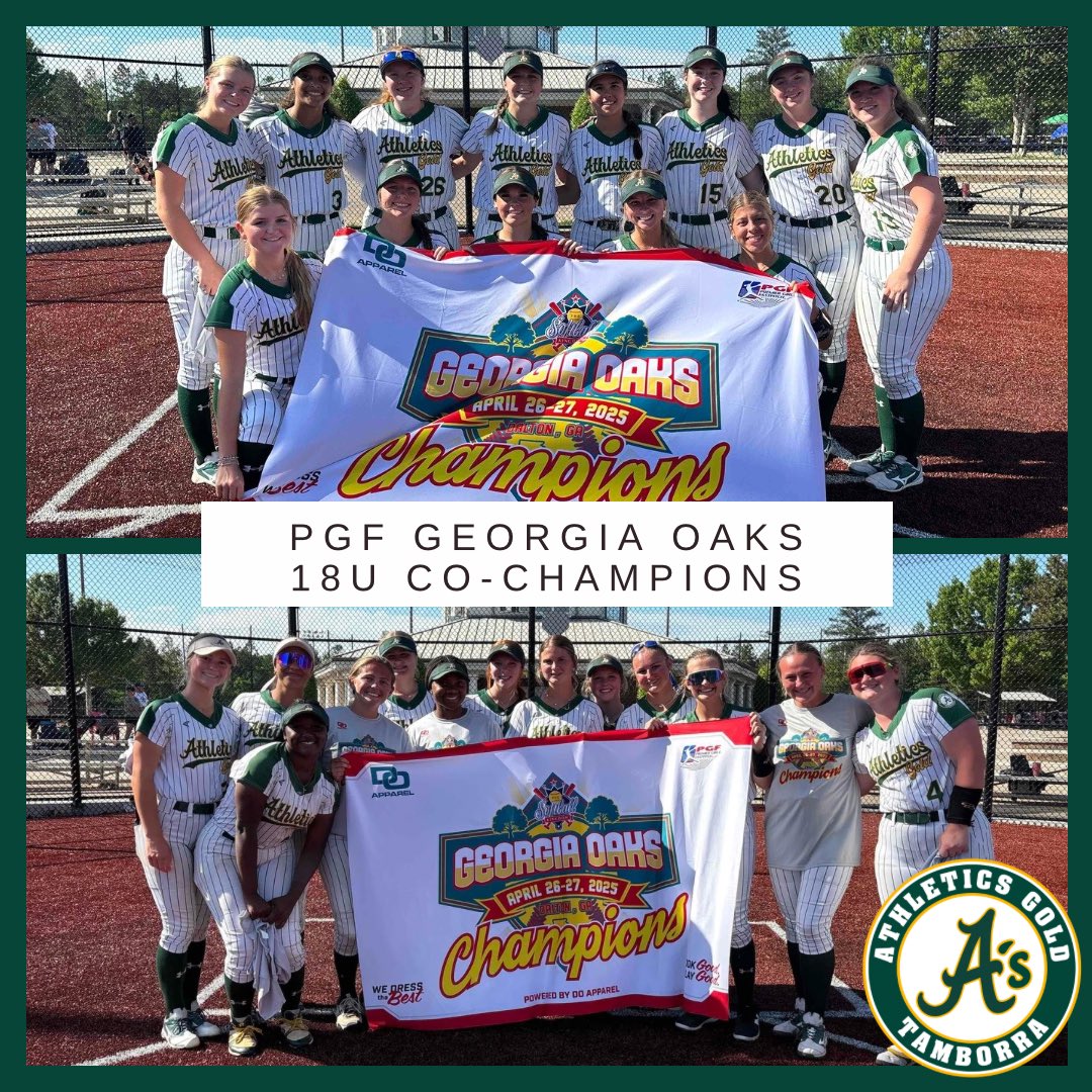 AthleticsGoldTamborra (@agtamborra) on Twitter photo It was a family affair this past weekend as two of our 18U sister teams brought home the Gold as Co-Champions in the <a href="/PGFnetwork/">PGF</a> Georgia Oaks Tournament playing against some incredibly talented squads! Congrats to our <a href="/AGTTamborra18U/">Athletics Gold Tamborra 18U Gold - Tamborra</a> & <a href="/AGTFREEMAN16u/">Athletics Gold Tamborra/Freeman18u</a> teams! It was a family affair this past weekend as two of our 18U sister teams brought home the Gold as Co-Champions in the <a href="/PGFnetwork/">PGF</a> Georgia Oaks Tournament playing against some incredibly talented squads! Congrats to our <a href="/AGTTamborra18U/">Athletics Gold Tamborra 18U Gold - Tamborra</a> & <a href="/AGTFREEMAN16u/">Athletics Gold Tamborra/Freeman18u</a> teams!