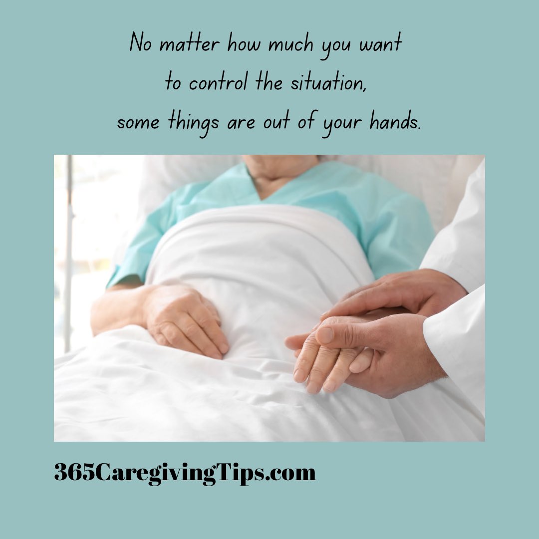 When a loved one is in a precarious health situation, you can pray for them and beg them to do certain things, but you only have so much control. You may find it beneficial to talk with a spiritual leader or counselor during this time. #caregiving